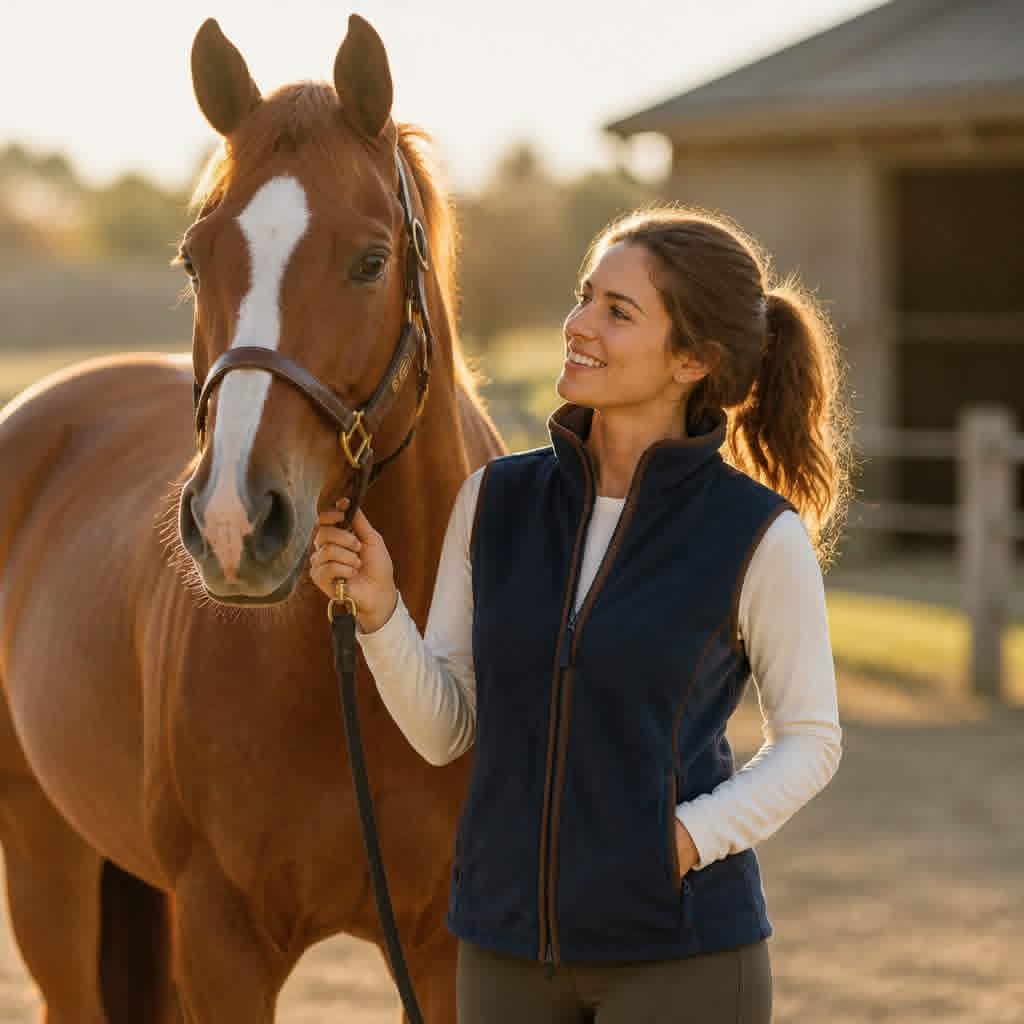 Premium Equestrian & Casual Personalized Fleece Gilet
