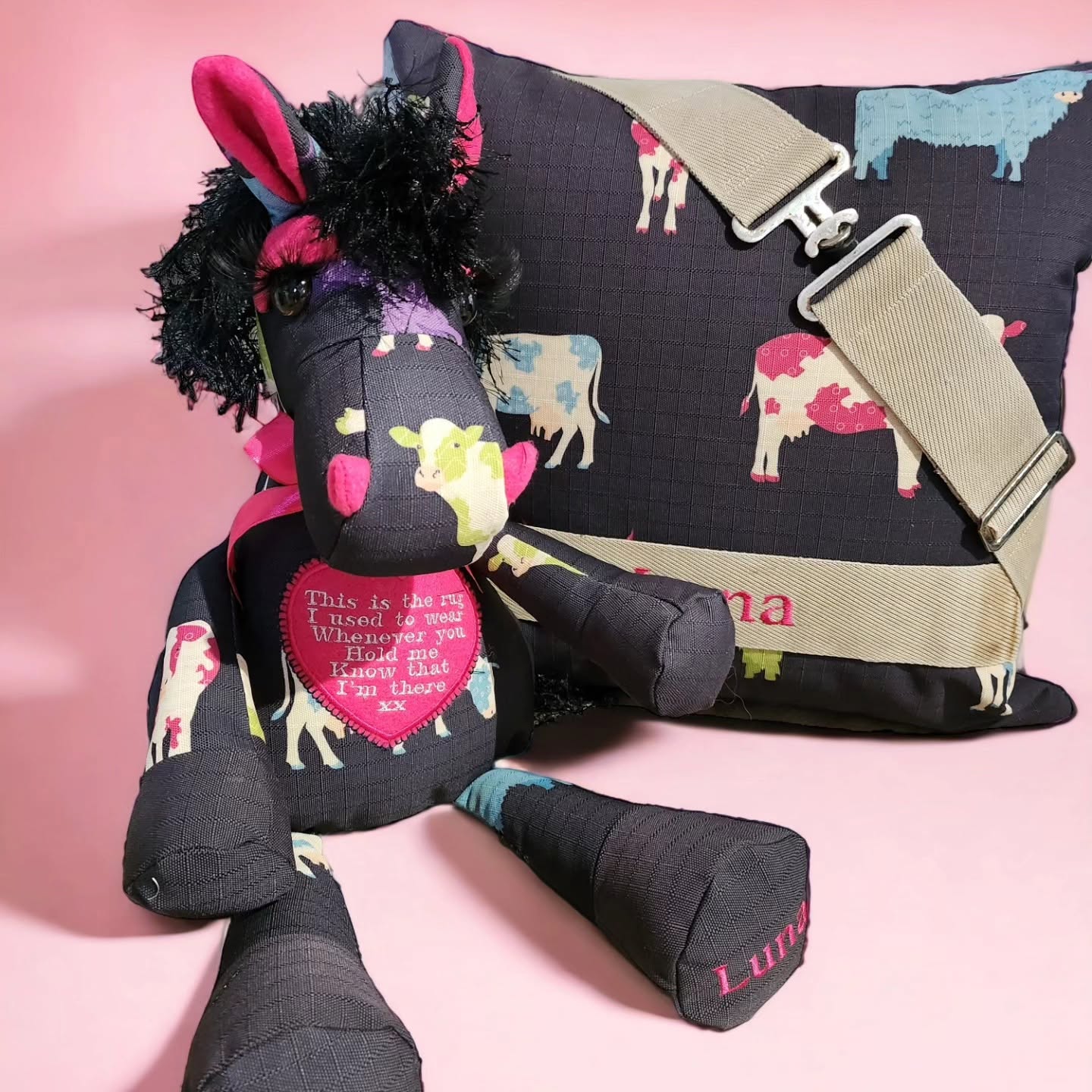 Memory bear and Pillow set
